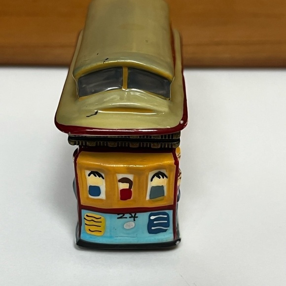 Powell & Hyde STS San Francisco Trolley Streetcar Porcelain Trinket Box Vintage - Picture 7 of 9